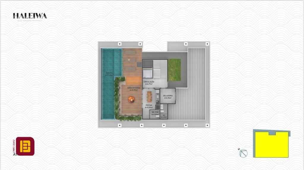 Loft com 42m², 1 quarto (sendo 1 suíte), 1 garagem, no bairro Novo Campeche em Florianópolis