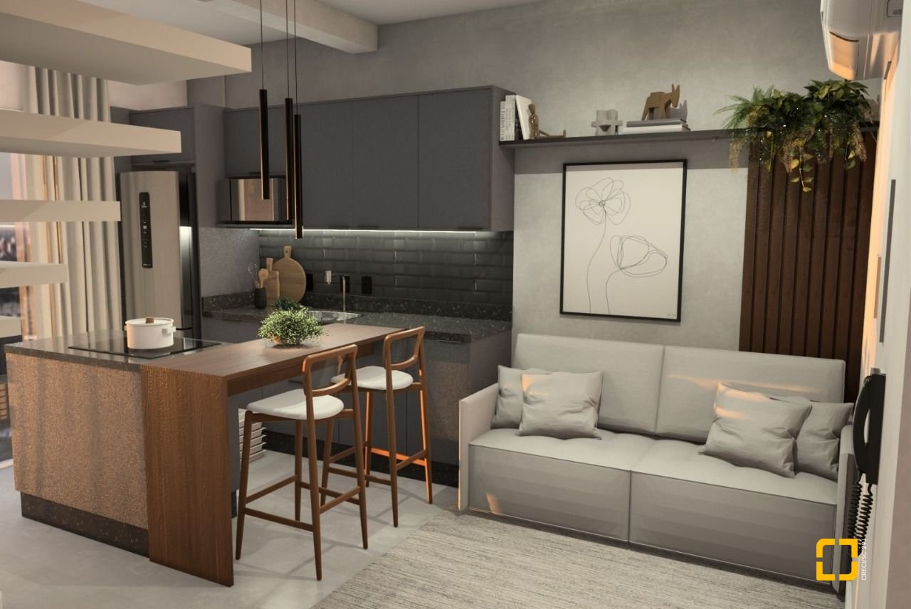 Loft com 42m², 1 quarto (sendo 1 suíte), 1 garagem, no bairro Novo Campeche em Florianópolis