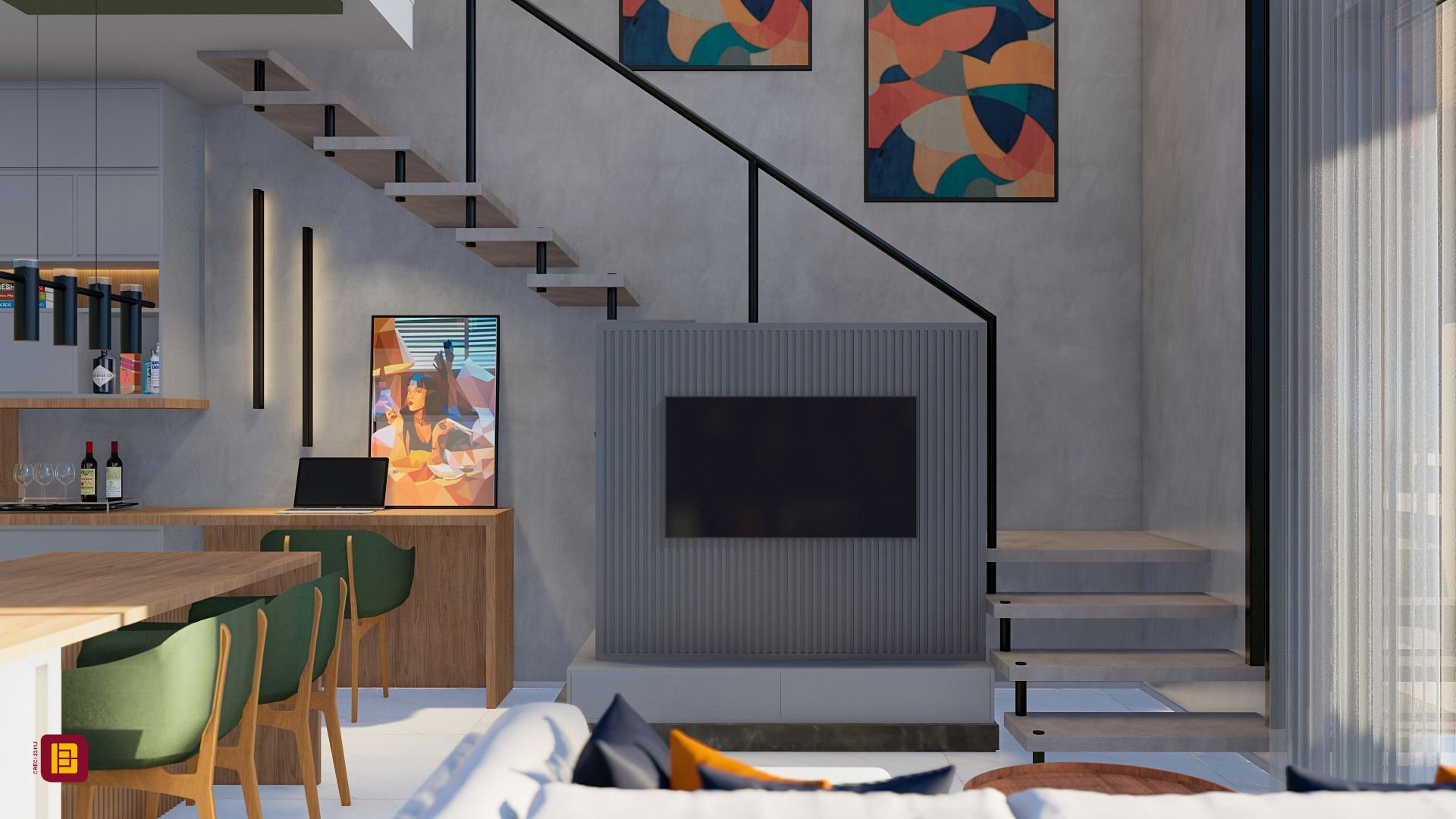 Loft com 75m², 2 quartos (sendo 2 suítes), 2 garagens, no bairro Santo Antônio de Lisboa em Florianópolis