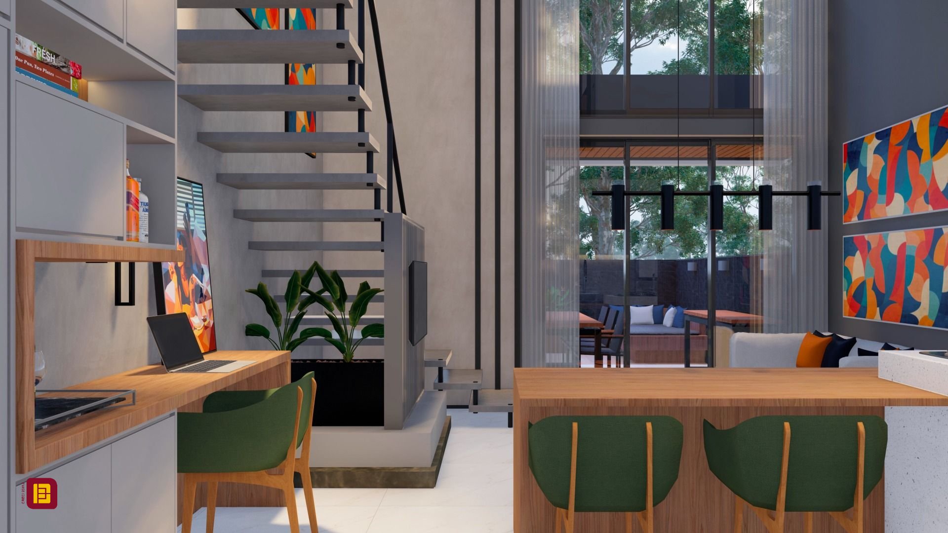 Loft com 75m², 2 quartos (sendo 2 suítes), 2 garagens, no bairro Santo Antônio de Lisboa em Florianópolis