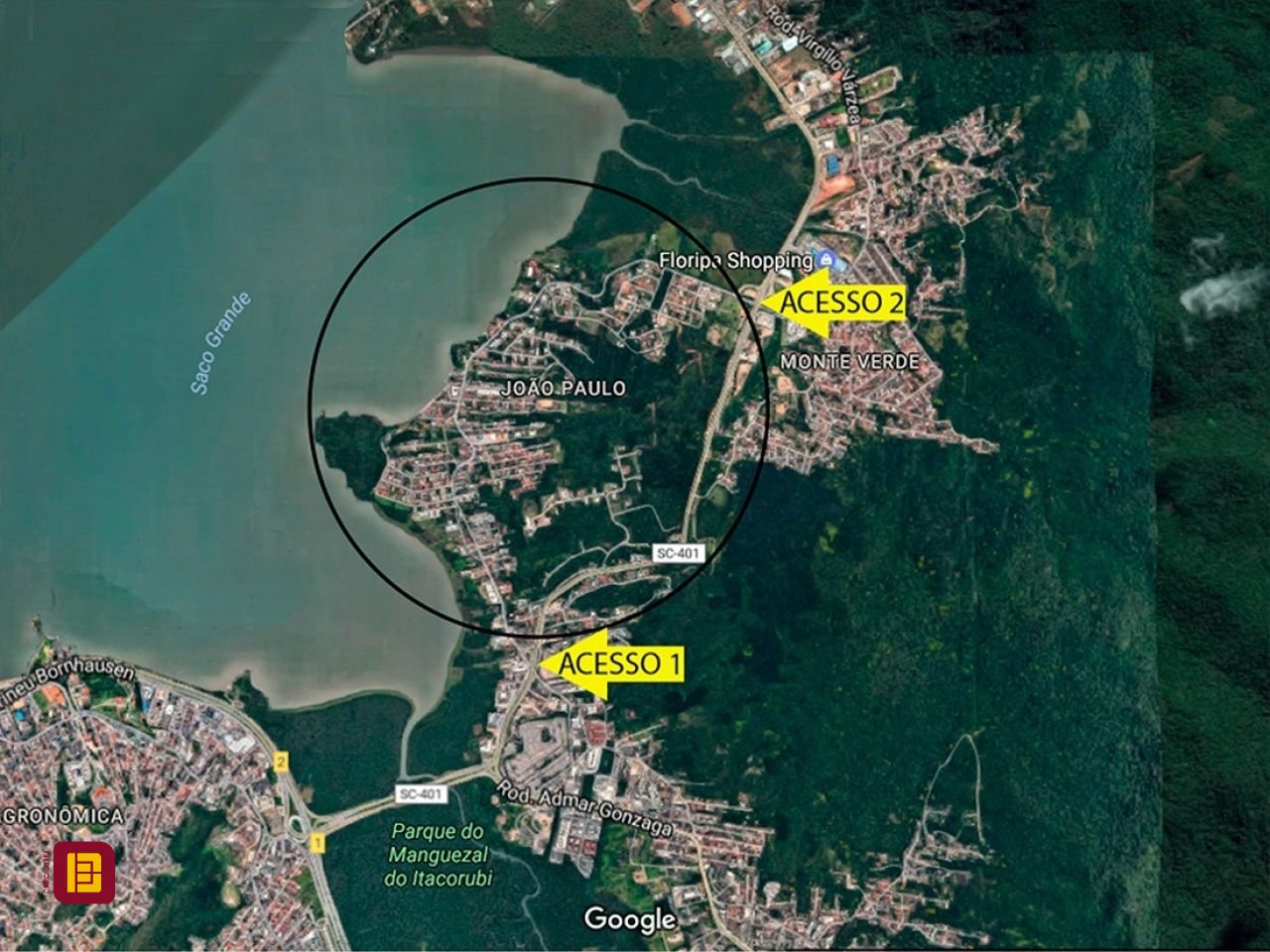 Terreno com 906m², no bairro João Paulo em Florianópolis