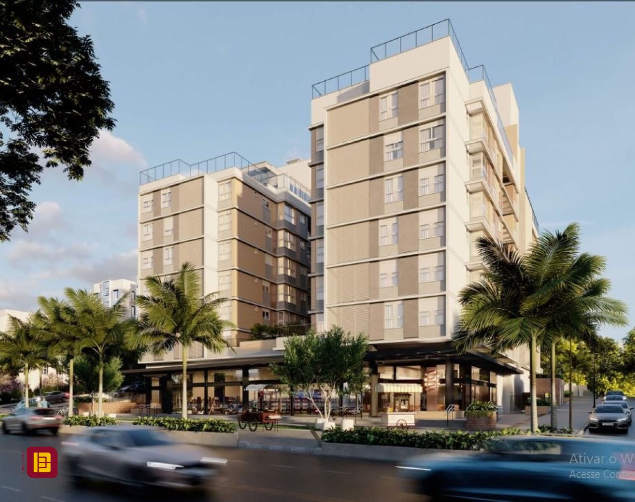 Apartamento com 42m², 1 quarto, 1 garagem, no bairro Estreito em Florianópolis