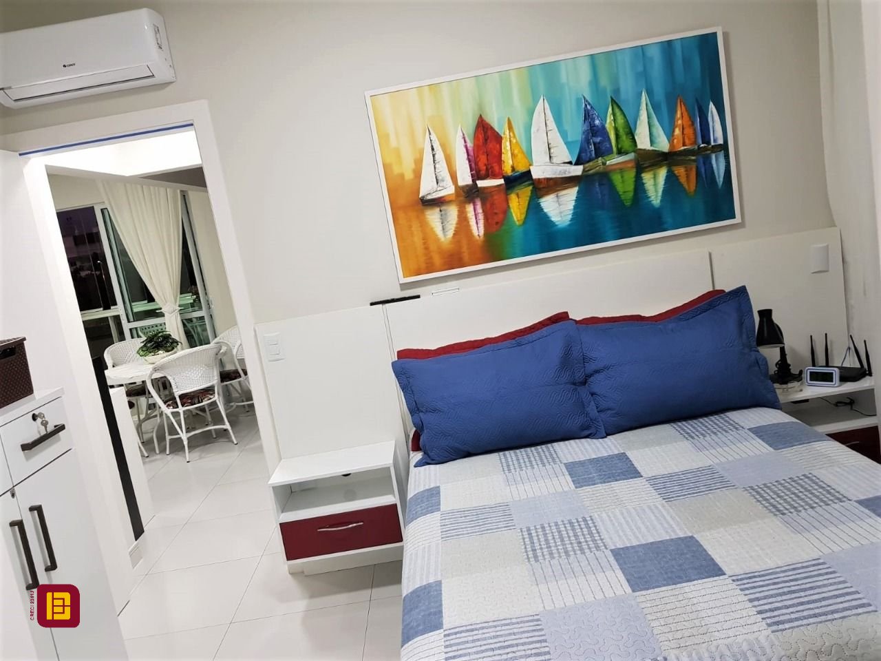 Apartamento com 60m², 1 quarto (sendo 1 suíte), 1 garagem, no bairro Armação Piedade em Governador Celso Ramos