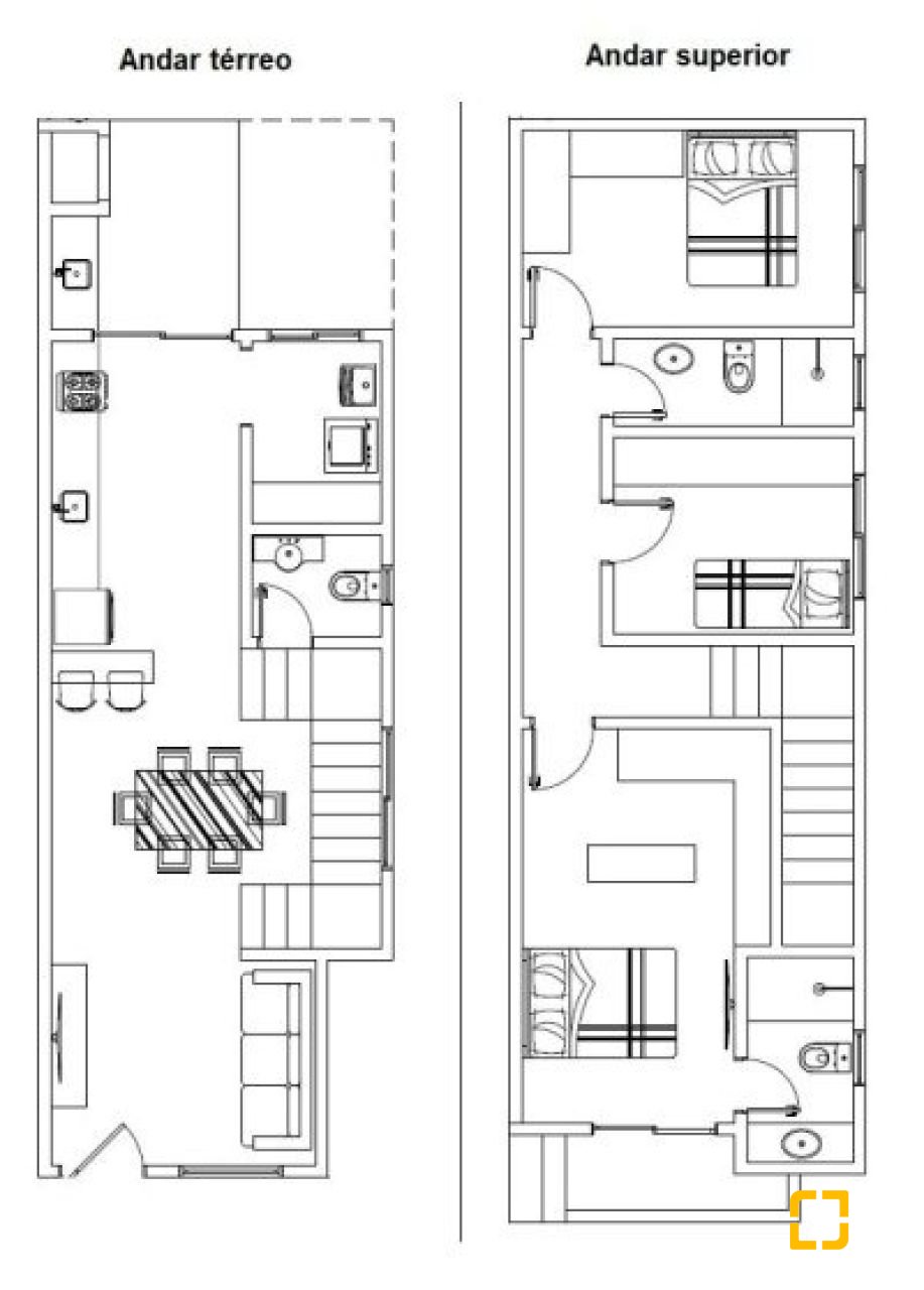 Casa com 110m², 3 quartos (sendo 1 suíte), 2 garagens, no bairro Sertão do Maruim em São José