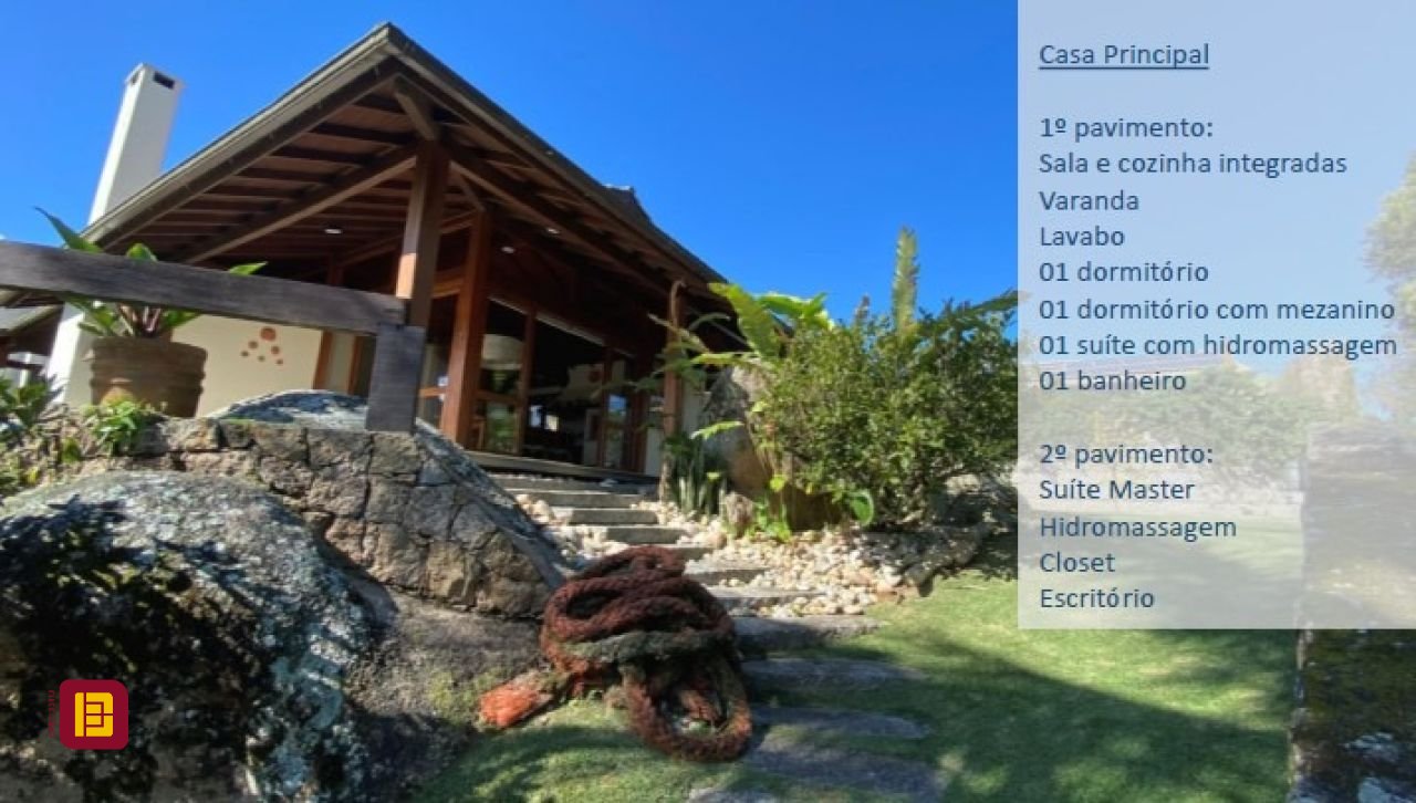Casa com 680m², 6 quartos (sendo 3 suítes), 6 garagens, no bairro Lagoinha em Florianópolis