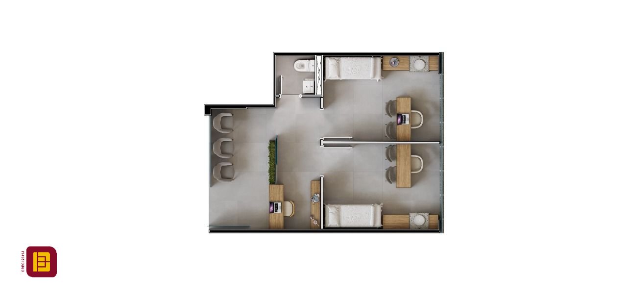 Sala com 108m², 1 garagem, no bairro Campeche em Florianópolis