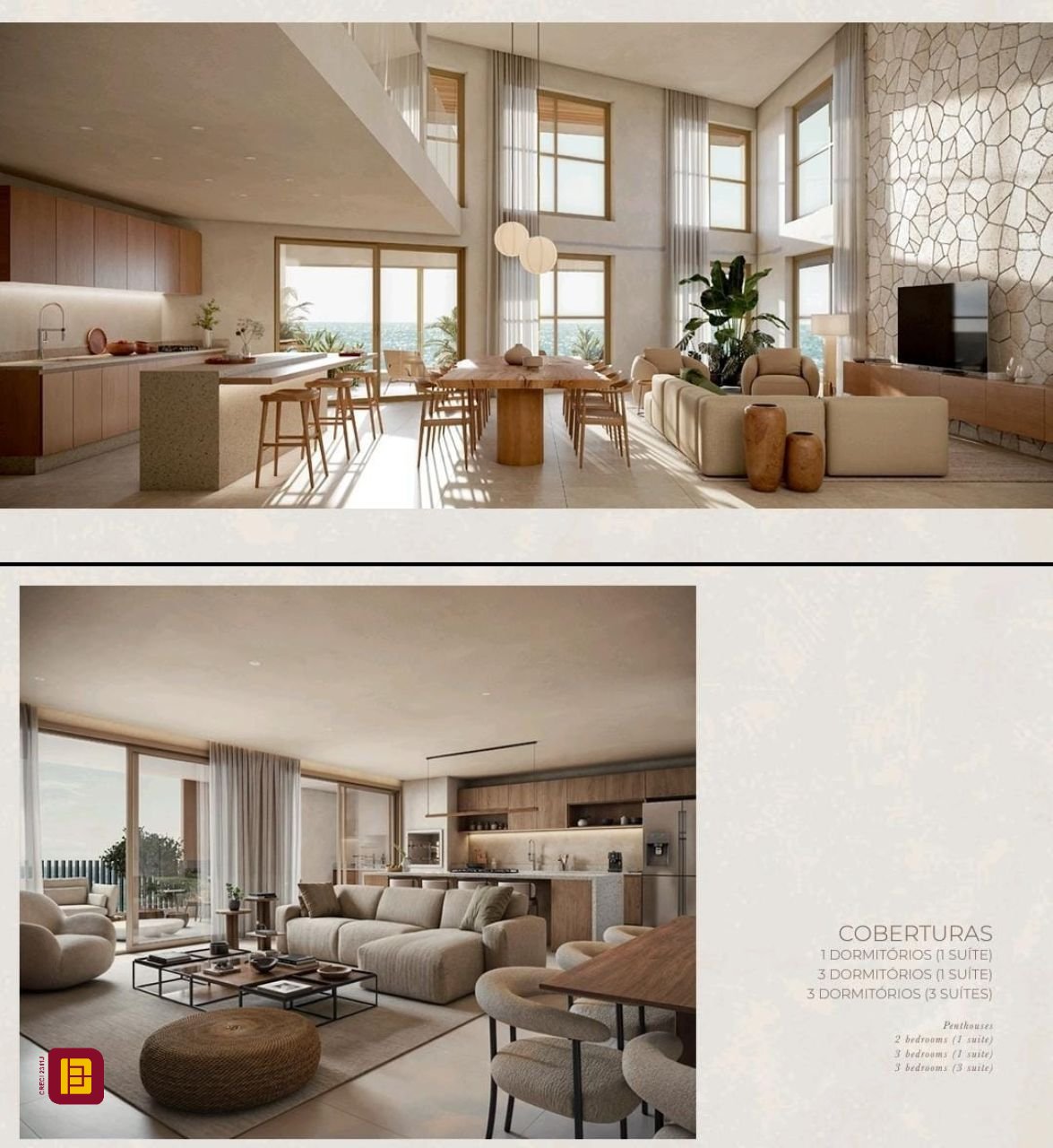 Studio com 56m², 1 quarto (sendo 1 suíte), 1 garagem, no bairro Novo Campeche em Florianópolis