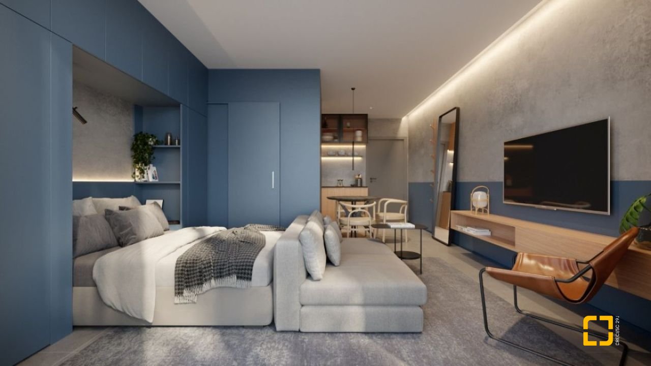 Studio com 23m², 1 quarto, no bairro Centro em Florianópolis