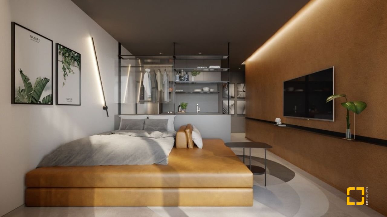 Studio com 23m², 1 quarto, no bairro Centro em Florianópolis