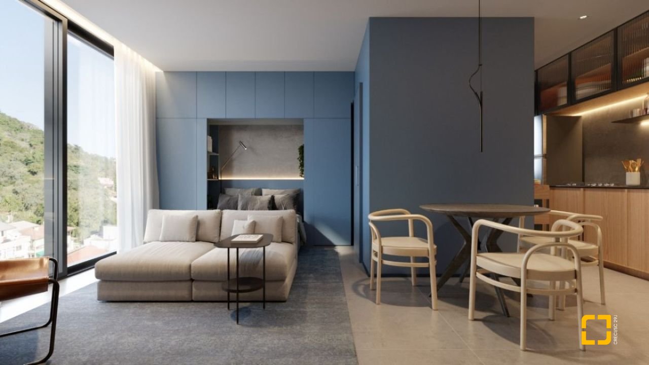 Studio com 23m², 1 quarto, no bairro Centro em Florianópolis