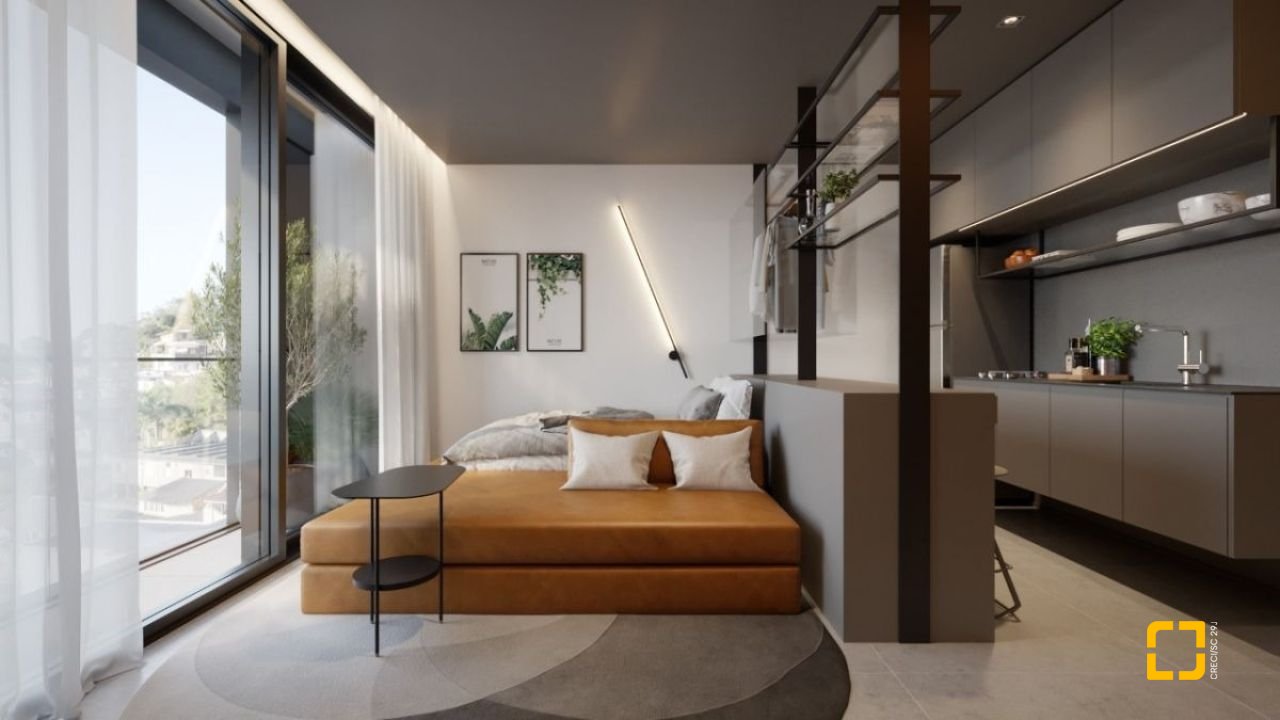 Studio com 23m², 1 quarto, no bairro Centro em Florianópolis