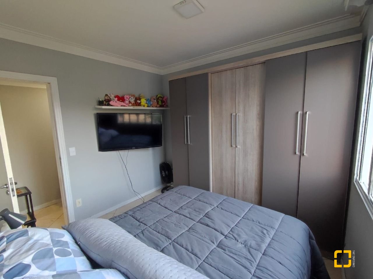 Apartamento com 61m², 2 quartos, 1 garagem, no bairro Potecas em São José