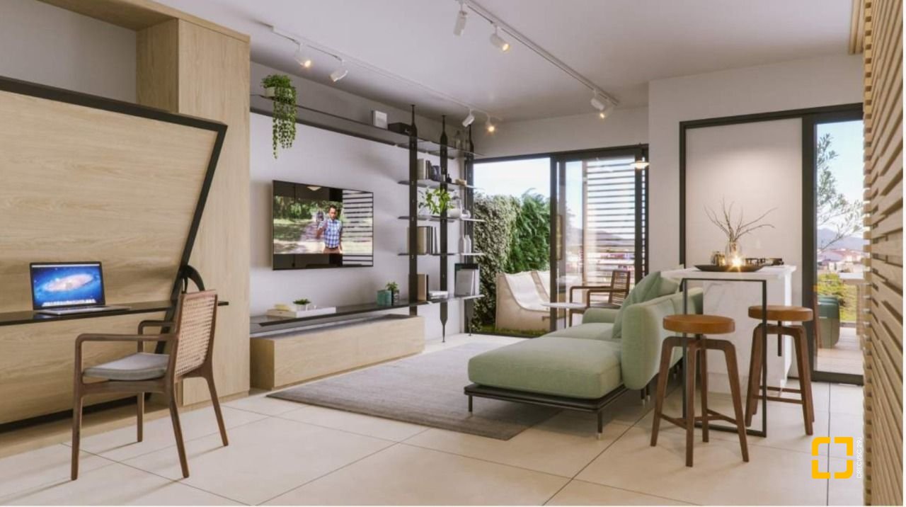 Studio com 70m², 2 quartos (sendo 1 suíte), 1 garagem, no bairro Campeche em Florianópolis