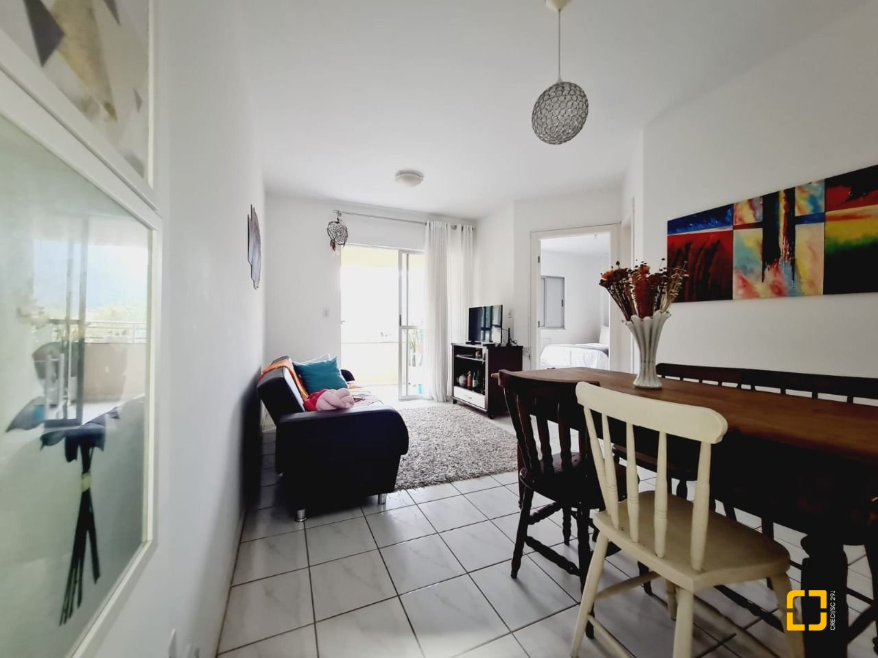 Apartamento com 48m², 1 quarto, 1 garagem, no bairro Saco Grande em Florianópolis