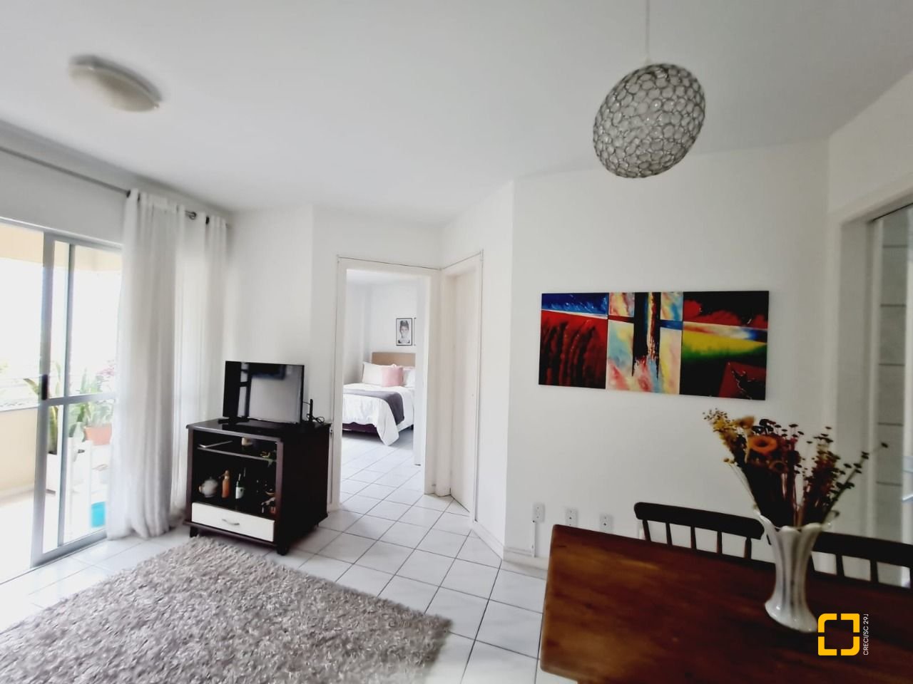 Apartamento com 48m², 1 quarto, 1 garagem, no bairro Saco Grande em Florianópolis