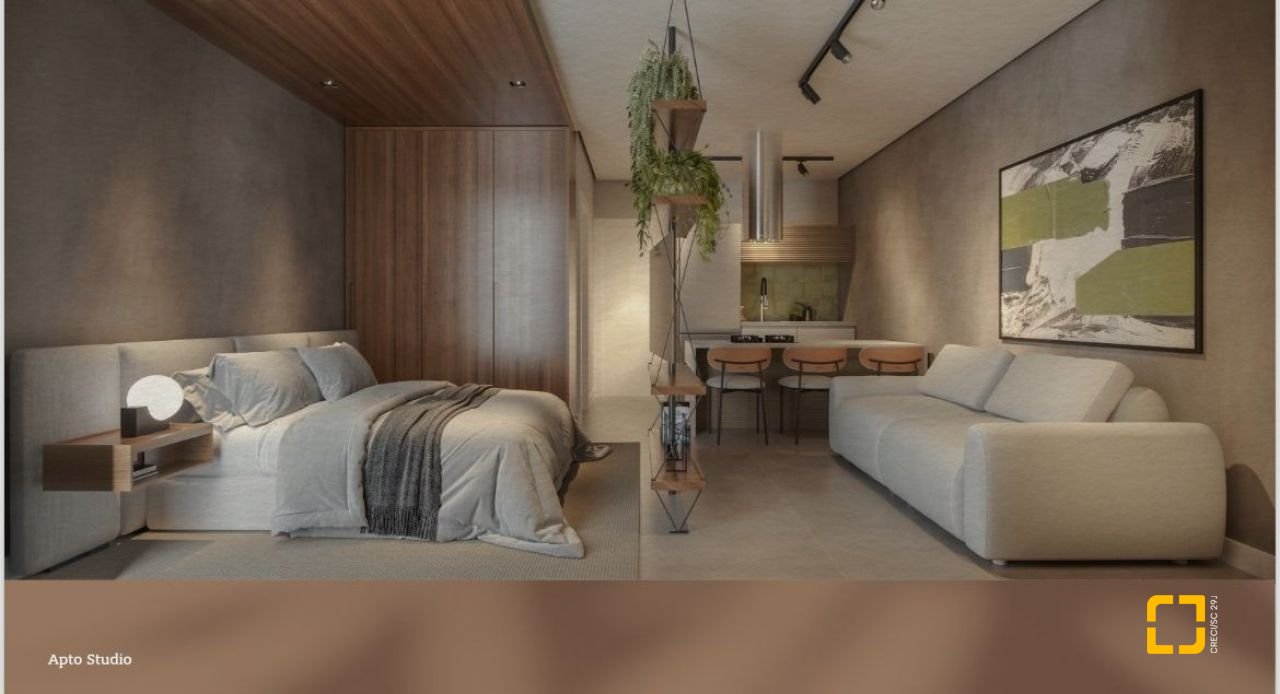 Studio com 40m², 1 quarto, 1 garagem, no bairro Campeche em Florianópolis