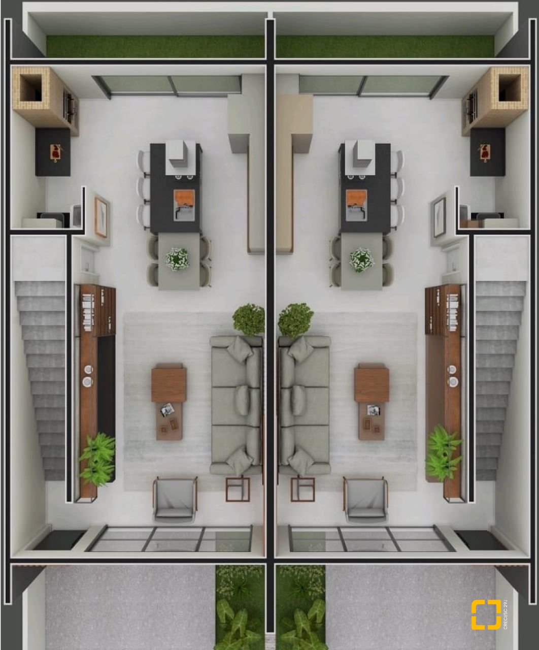 Casa com 97m², 3 quartos (sendo 1 suíte), 1 garagem, no bairro Forquilhas em São José