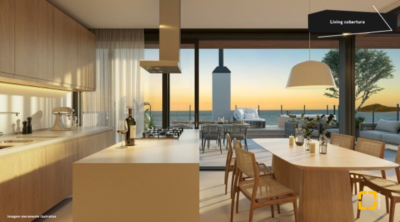 Cobertura com 177m², 4 quartos (sendo 1 suíte), 3 garagens, no bairro Campeche em Florianópolis