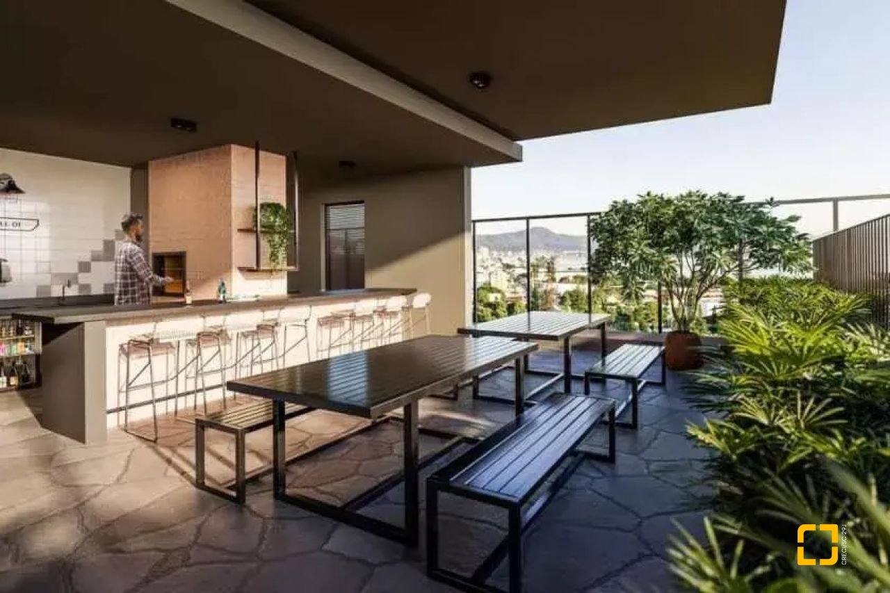 Studio com 32m², 1 quarto (sendo 1 suíte), 1 garagem, no bairro Estreito em Florianópolis