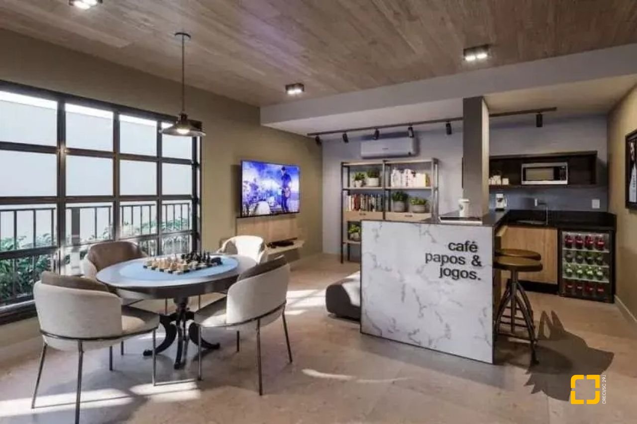 Studio com 32m², 1 quarto (sendo 1 suíte), 1 garagem, no bairro Estreito em Florianópolis