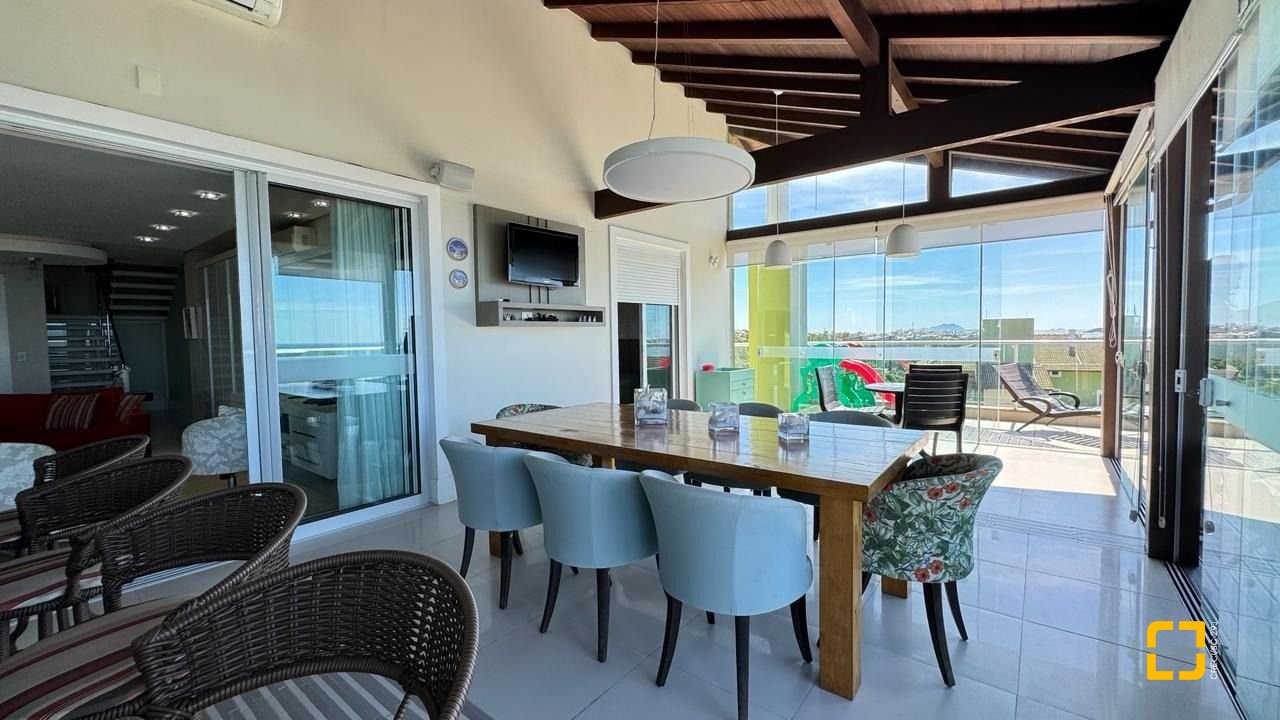 Cobertura com 406m², 4 quartos (sendo 4 suítes), 5 garagens, no bairro Santinho em Florianópolis