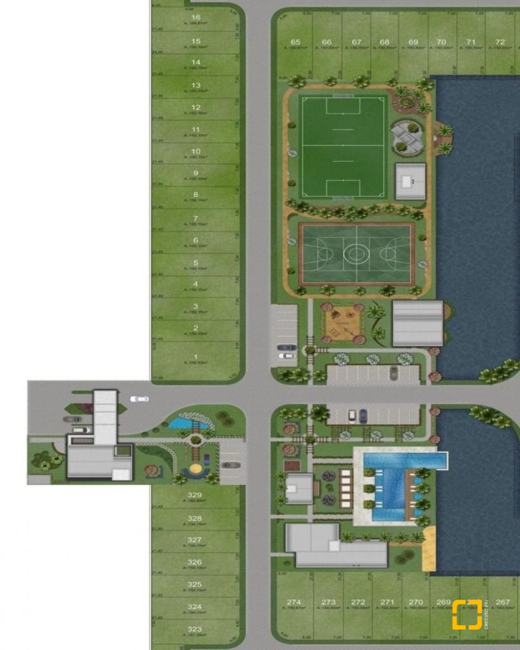 Terreno com 150m², no bairro Deltaville em Biguaçu