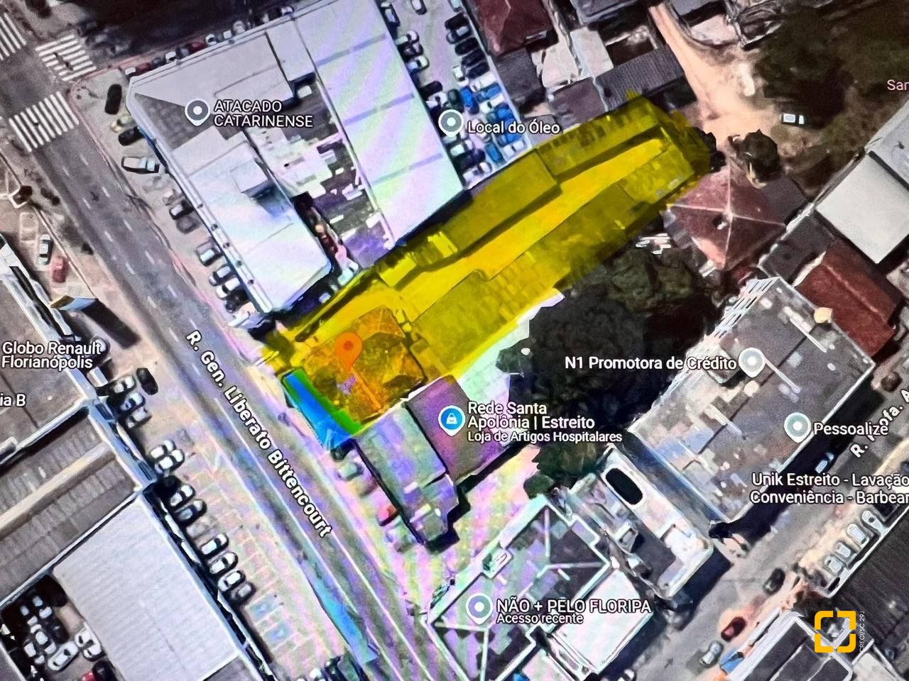Terreno com 1169m², no bairro Estreito em Florianópolis
