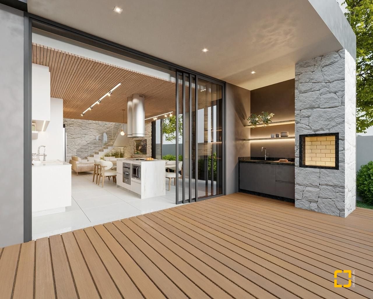 Casa com 330m², 4 quartos (sendo 4 suítes), 2 garagens, no bairro Rio Tavares em Florianópolis