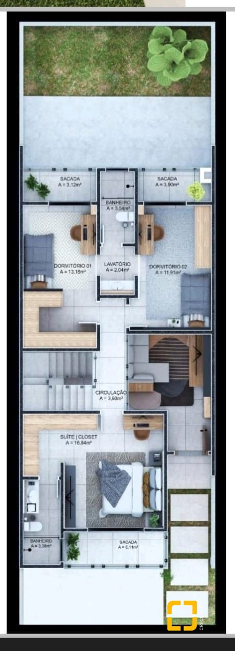 Casa de Condomínio com 179m², 4 quartos (sendo 1 suíte), 2 garagens, no bairro Beira Rio em Biguaçu