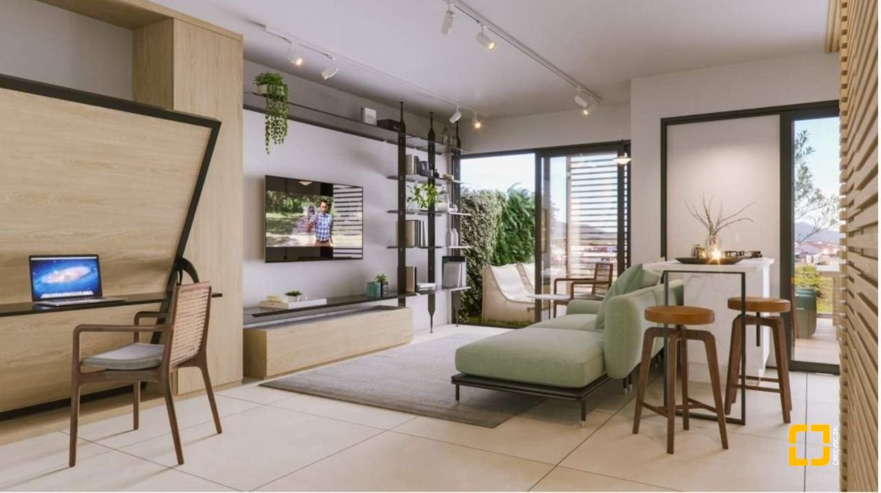Studio com 57m², 2 quartos (sendo 1 suíte), 1 garagem, no bairro Campeche em Florianópolis
