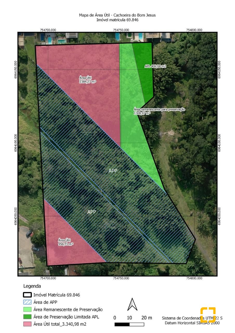 Terreno com 12400m², no bairro Cachoeira do Bom Jesus em Florianópolis