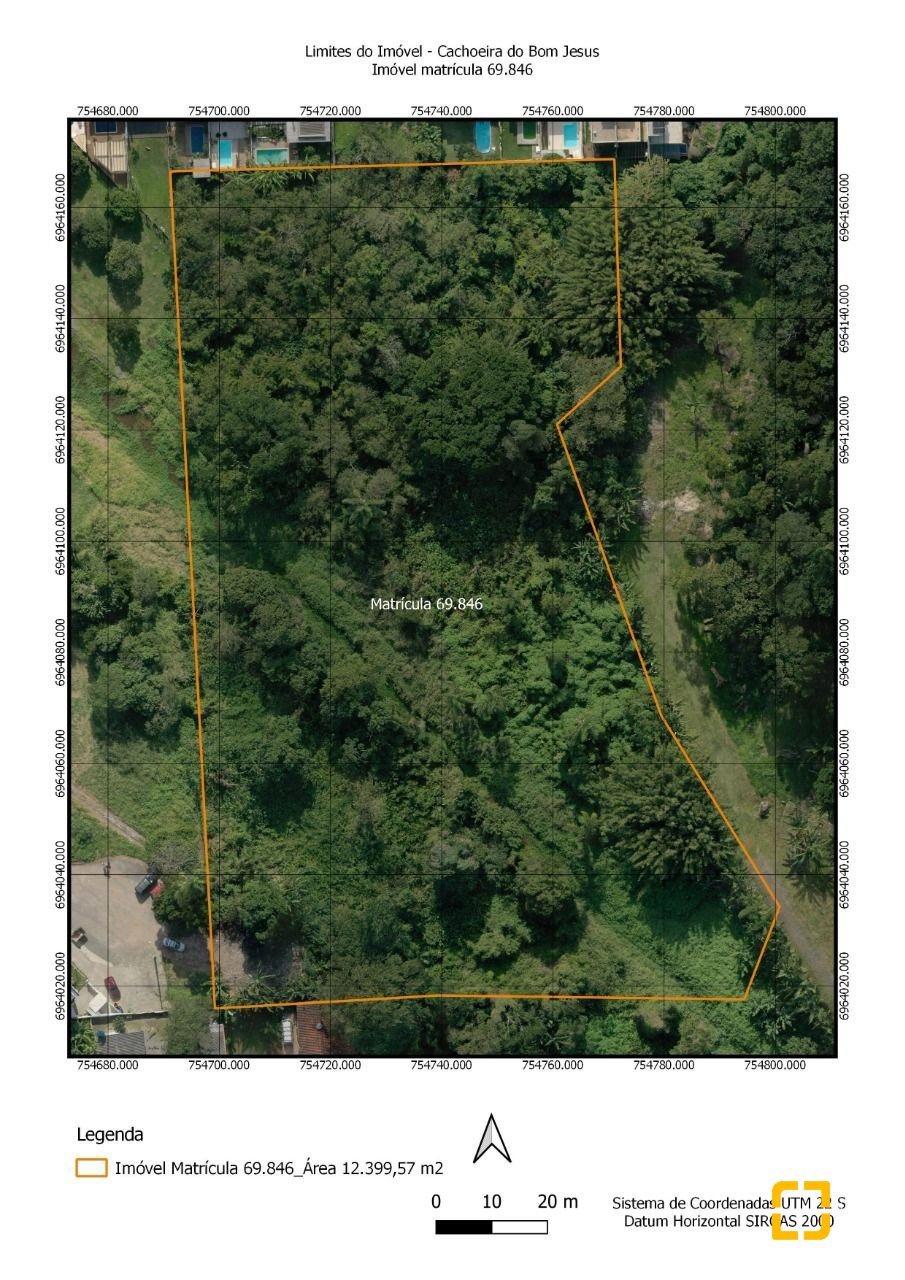 Terreno com 12400m², no bairro Cachoeira do Bom Jesus em Florianópolis