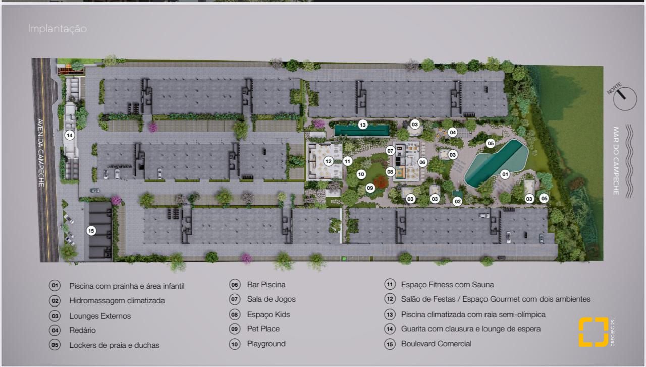 Apartamento com 105m², 3 quartos (sendo 1 suíte), 2 garagens, no bairro Campeche em Florianópolis