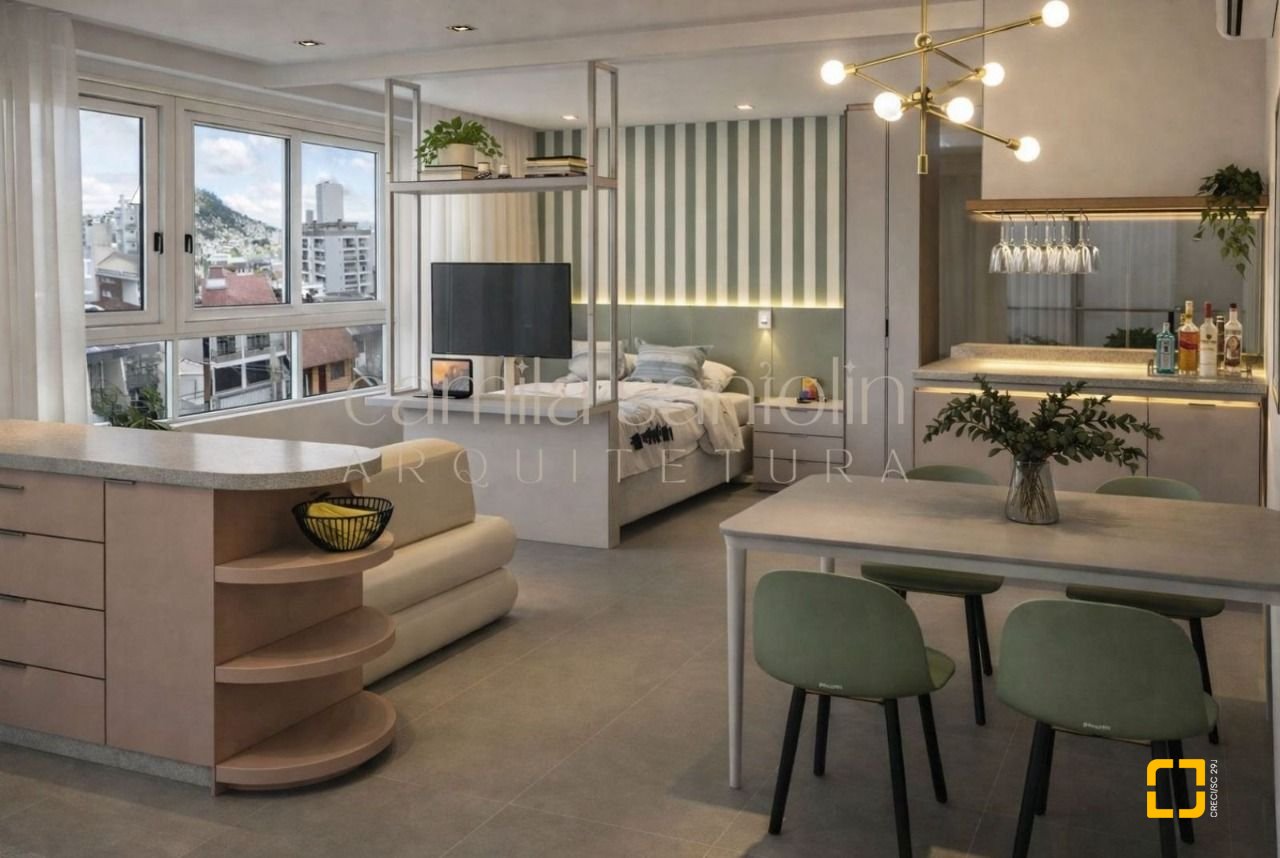Studio com 40m², 1 quarto, 1 garagem, no bairro Centro em Florianópolis