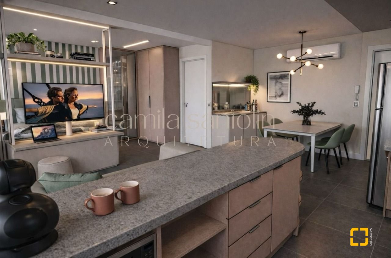 Studio com 40m², 1 quarto, 1 garagem, no bairro Centro em Florianópolis