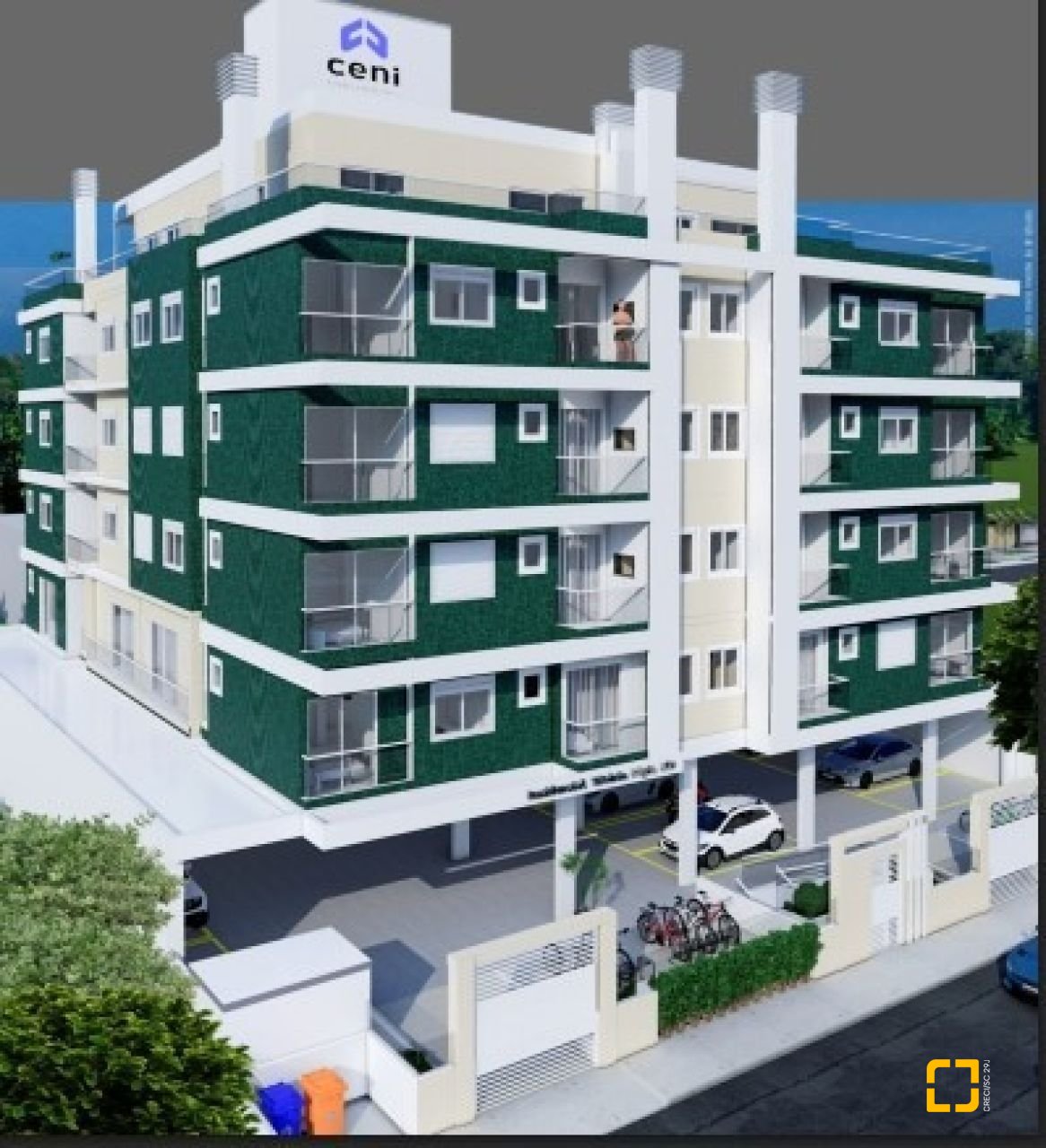 Apartamento com 66m², 3 quartos (sendo 1 suíte), 1 garagem, no bairro Cachoeira do Bom Jesus em Florianópolis