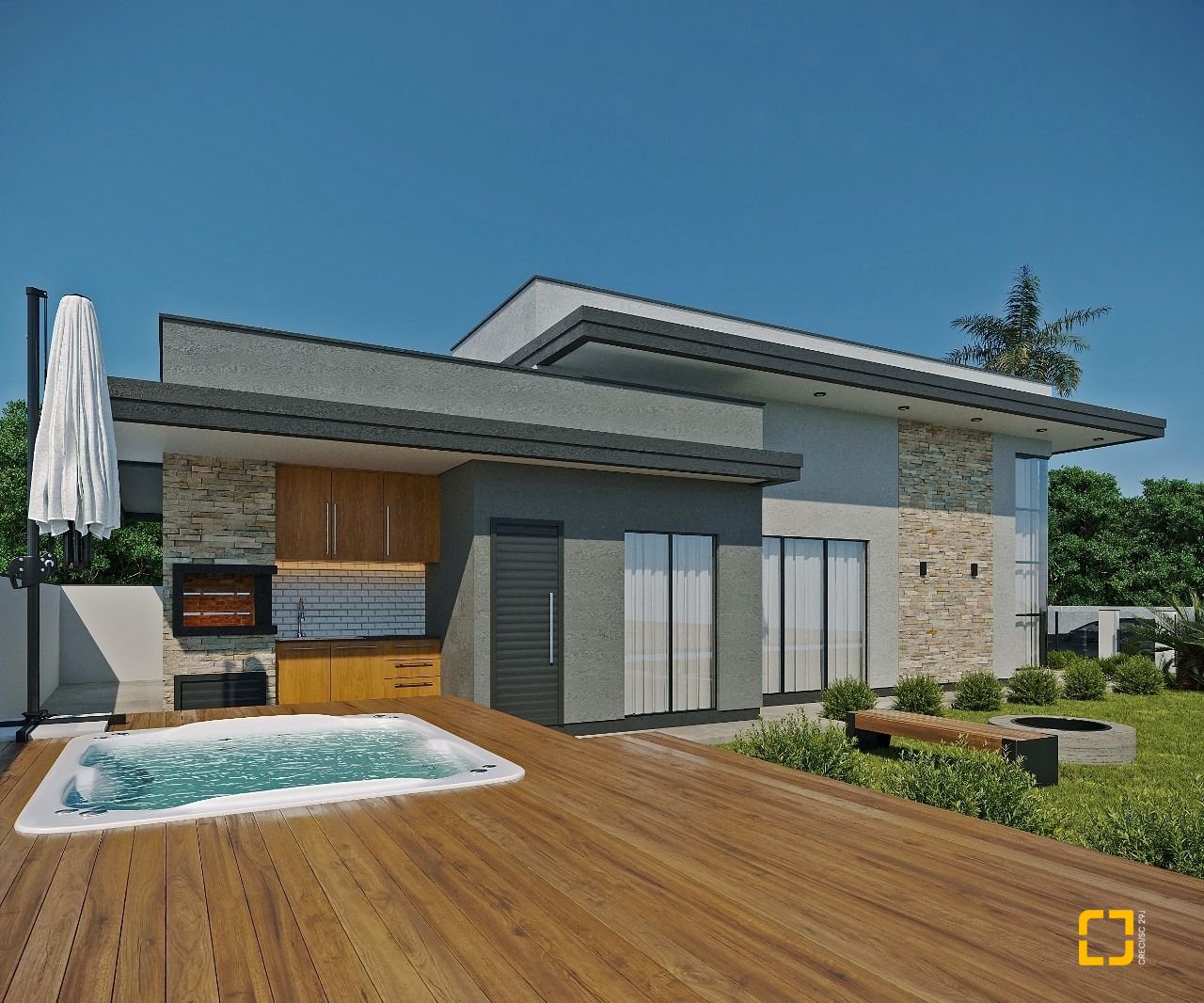 Casa com 113m², 3 quartos (sendo 1 suíte), 2 garagens, no bairro Forquilhas em São José