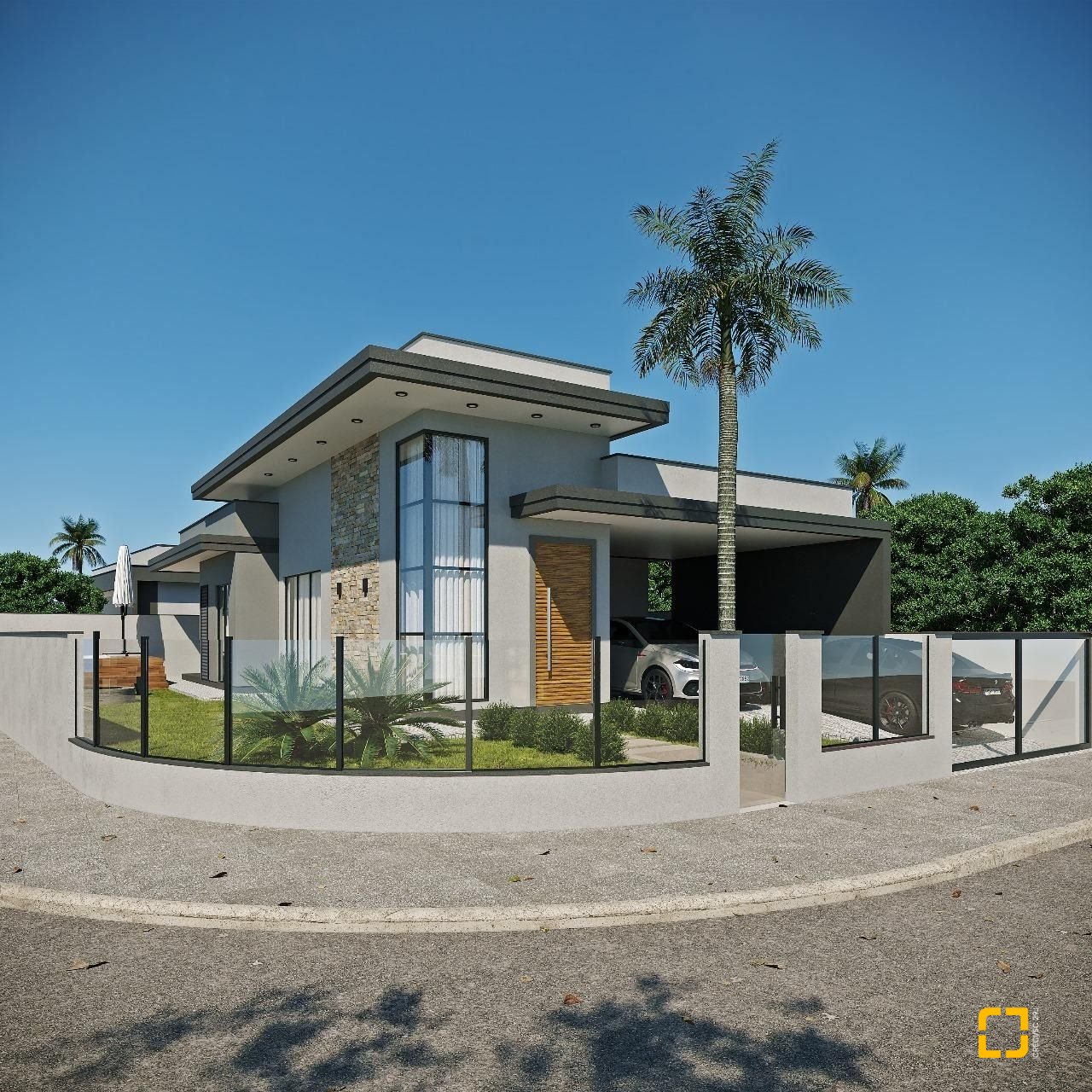 Casa com 113m², 3 quartos (sendo 1 suíte), 2 garagens, no bairro Forquilhas em São José