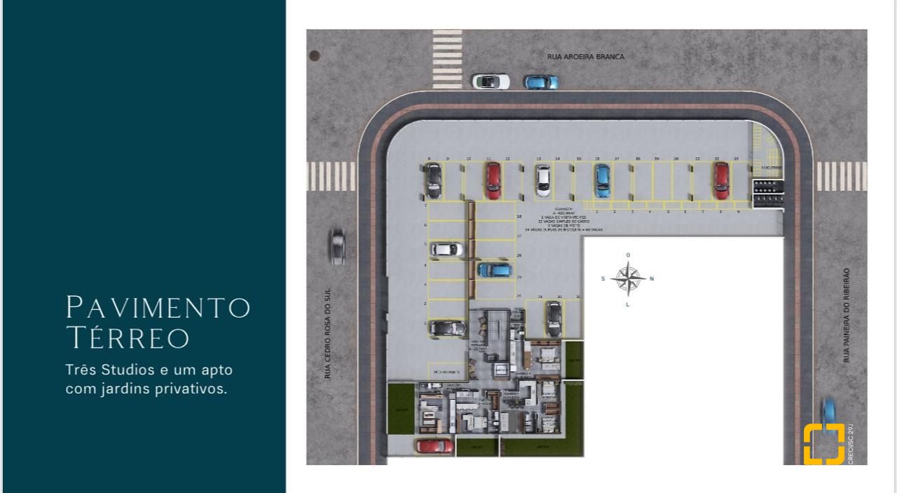 Studio com 32m², 2 quartos (sendo 1 suíte), 1 garagem, no bairro Ribeirão da Ilha em Florianópolis