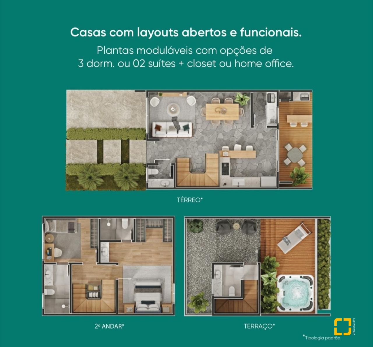 Casa com 151m², 4 quartos (sendo 1 suíte), 1 garagem, no bairro Vargem Grande em Florianópolis