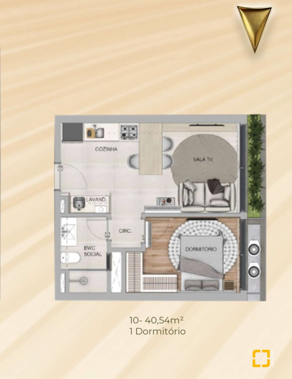 Apartamento com 40m², 1 quarto, no bairro Campeche em Florianópolis