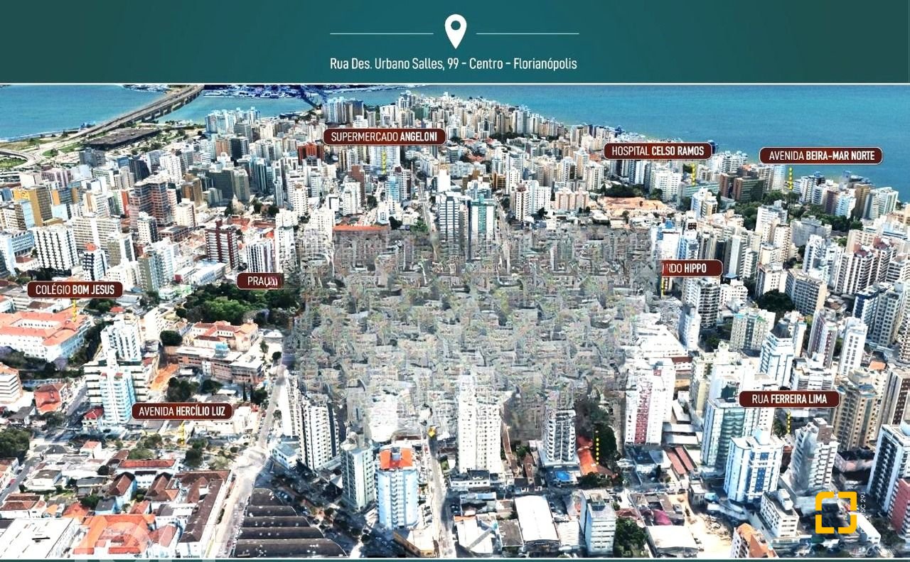 Apartamento com 107m², 4 quartos (sendo 1 suíte), 2 garagens, no bairro Centro em Florianópolis