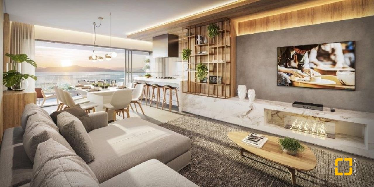 Cobertura com 167m², 6 quartos (sendo 3 suítes), 3 garagens, no bairro Cacupé em Florianópolis