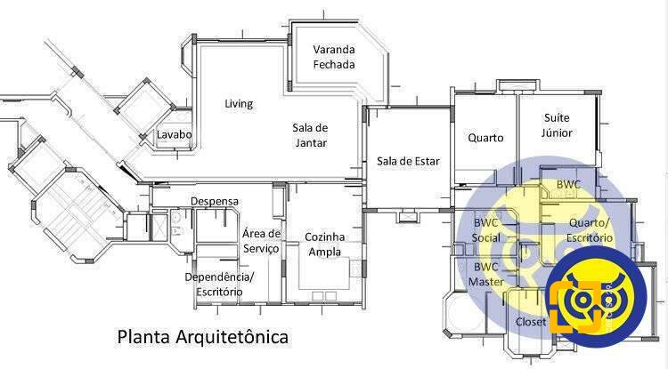 Apartamento com 266m², 6 quartos (sendo 2 suítes), 2 garagens, no bairro Centro em Florianópolis
