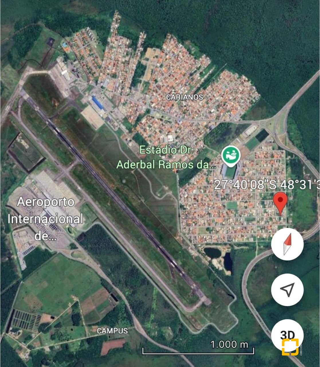 Terreno com 720m², no bairro Carianos em Florianópolis