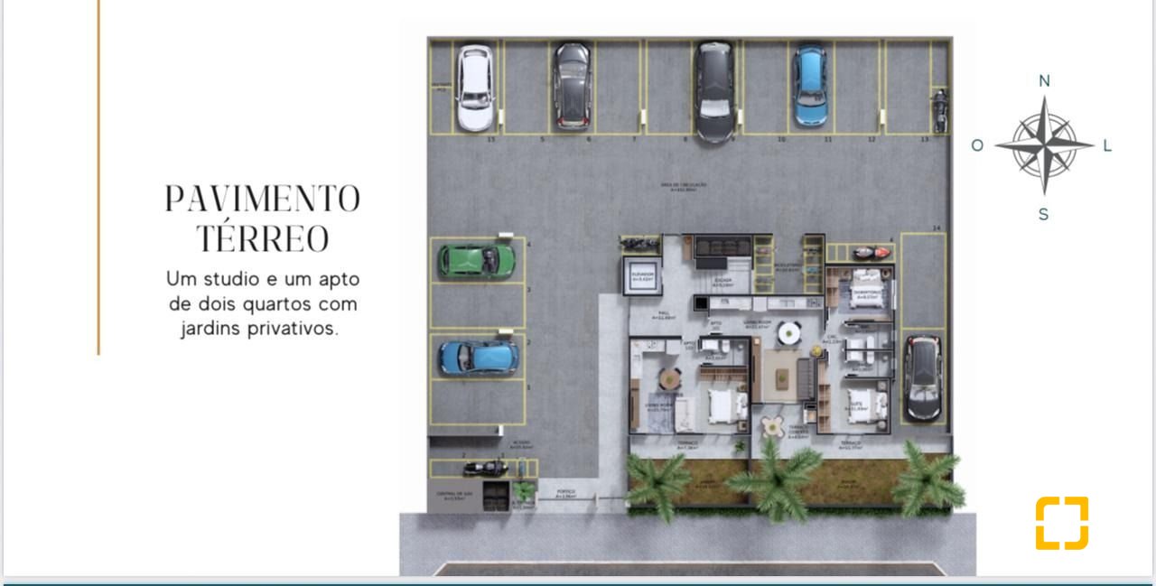 Studio com 32m², 2 quartos (sendo 1 suíte), 1 garagem, no bairro Ribeirão da Ilha em Florianópolis