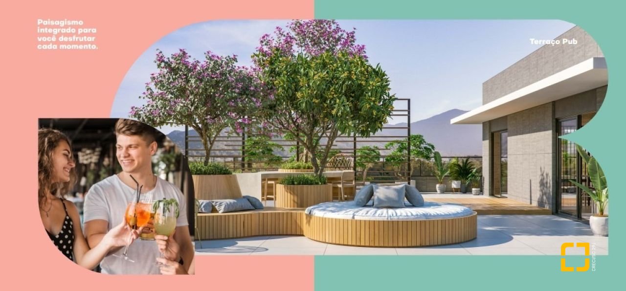 Apartamento com 60m², 2 quartos (sendo 1 suíte), 1 garagem, no bairro Campeche em Florianópolis