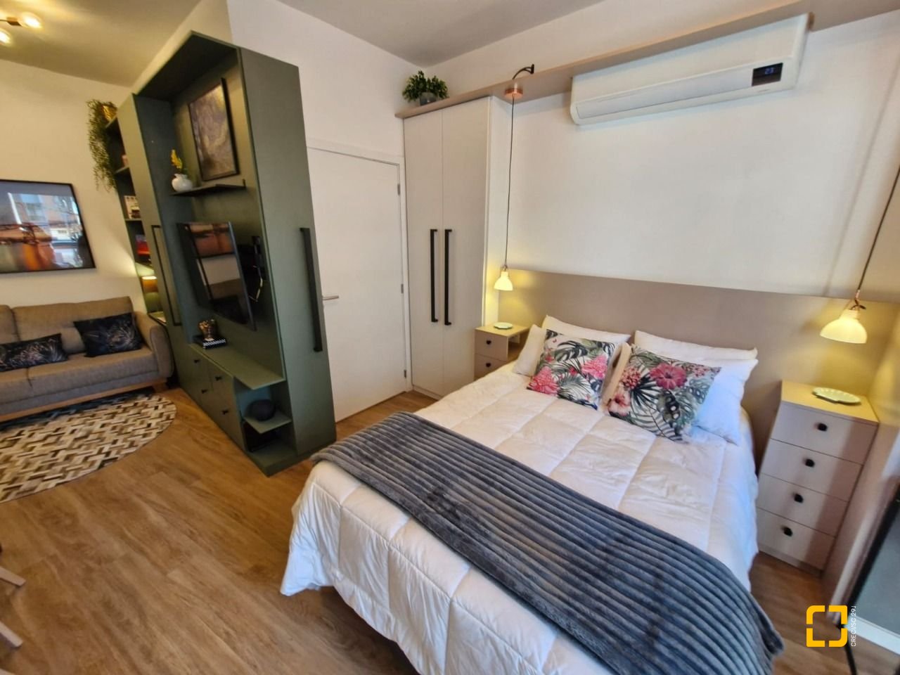 Apartamento com 39m², 1 quarto, 1 garagem, no bairro Centro em Florianópolis