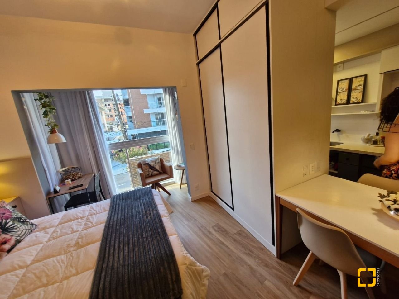 Apartamento com 39m², 1 quarto, 1 garagem, no bairro Centro em Florianópolis