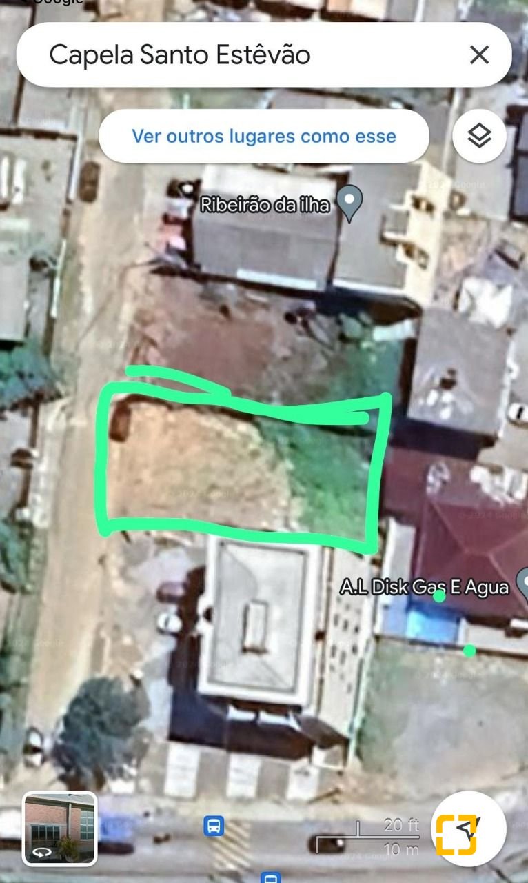Terreno com 338m², no bairro Ribeirão da Ilha em Florianópolis